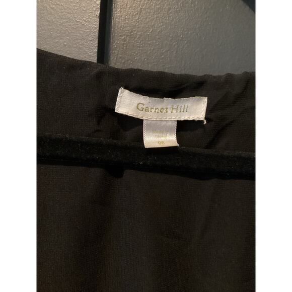 Garnet Hill sleeveless cinched waist midi Dress Minimalist Black Size 6 - Picture 3 of 8